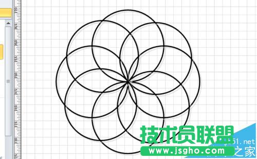 visio怎么繪制花瓣形狀