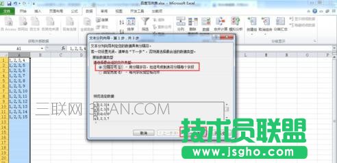 excel2010如何使用分隔符