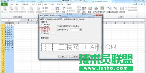 excel2010如何使用分隔符