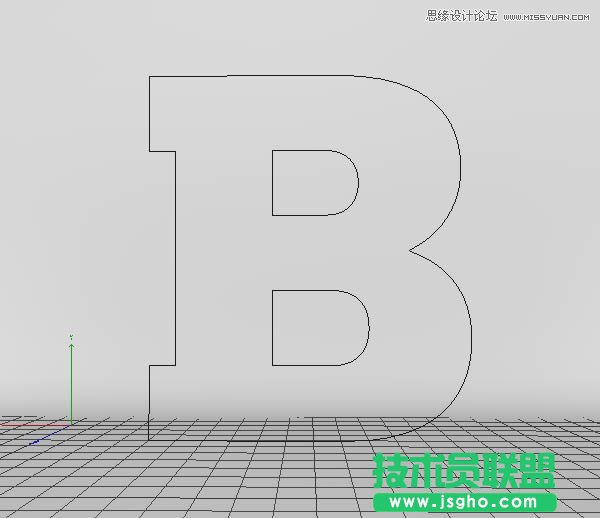 Photoshop結(jié)合C4D制作三維立體藝術(shù)字母B