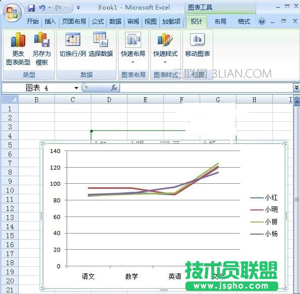 excel2007如何插入圖表標簽