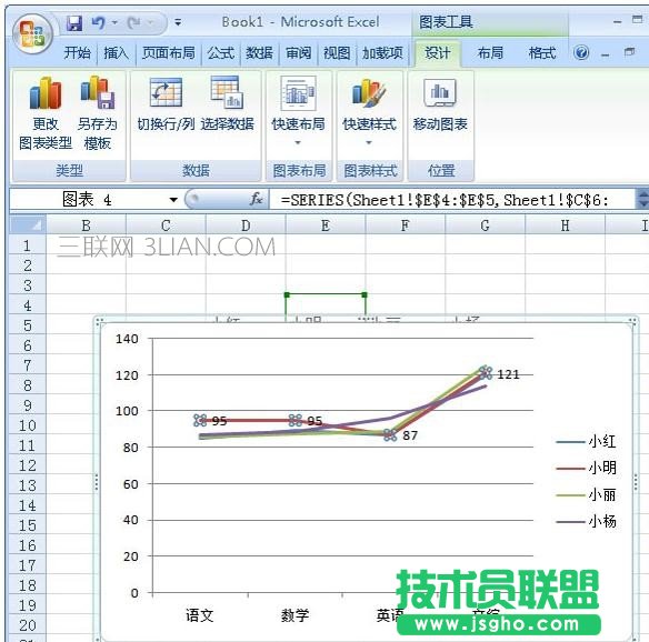excel2007如何插入圖表標簽