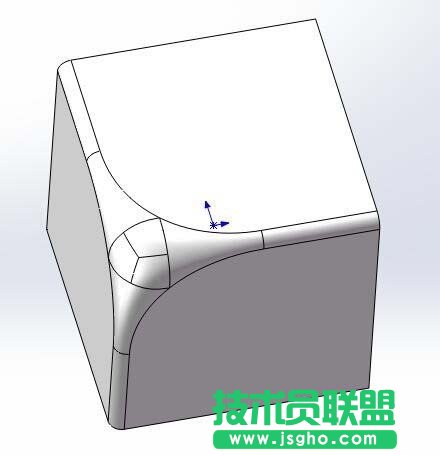 solidworks如何制作頂點(diǎn)倒圓角效果