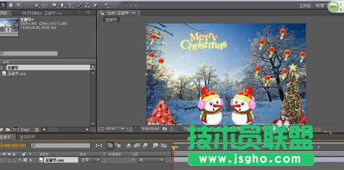 AE怎么制作圣誕節下雪動畫 三聯