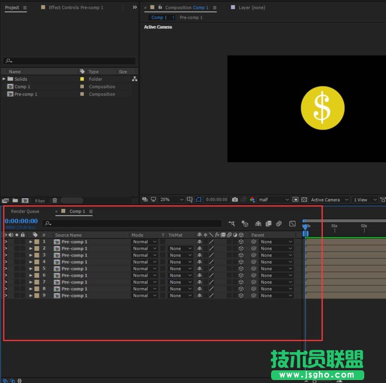 AE怎么制作3D硬幣翻轉的動畫效果