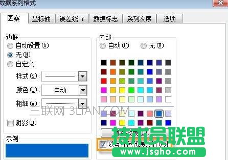 Excel圖表負值如何設置不同顏色 三聯