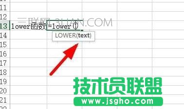 Excel中如何將文本轉換為小寫形式