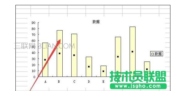Excel2010中圖表設置數據標志顯示位置的操作方法