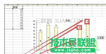 Excel2010中圖表設置數據標志顯示位置的操作方法