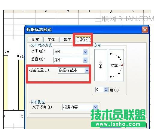Excel2010中圖表設置數據標志顯示位置的操作方法