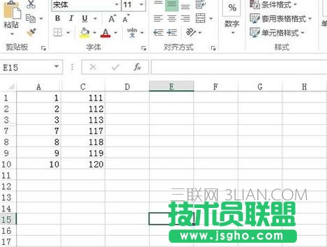 Exce如何只復制的可見單元格 三聯