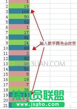 excel怎么輸入數(shù)字變換顏色_excel輸入數(shù)字怎么變顏色