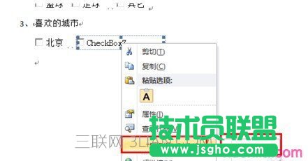 Word2010如何插入復選框7