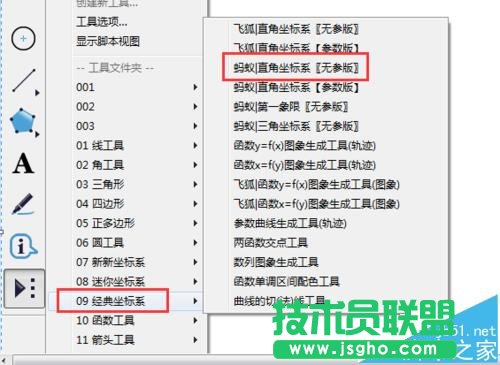 幾何畫板如何在坐標軸上標注數字標簽