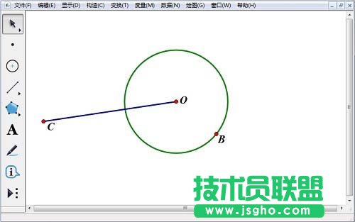 幾何畫板如何畫圓外一點的切線 三聯