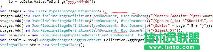Mongodb在CSharp里如何實現(xiàn)Aggregate實例 三聯(lián)