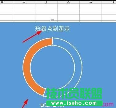 WPS表格怎么制作百分百環形圖