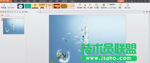 wps演示如何設置圖片背景