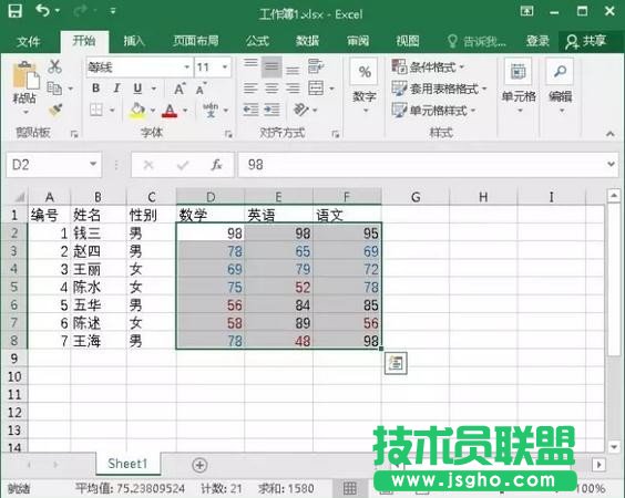 excel數值超限變色如何設置