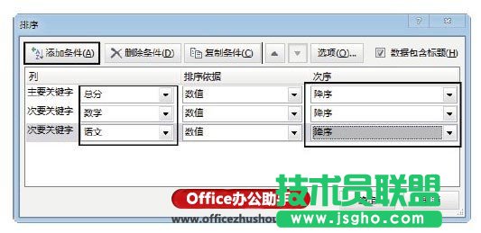 對Excel中數據進行單列排序和多列排序的方法