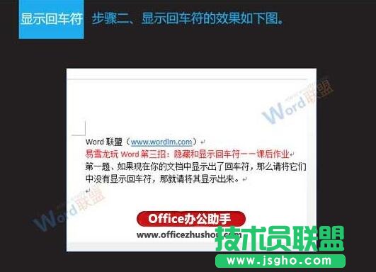 隱藏與顯示Word文檔中回車符的方法