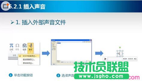 ppt2007怎樣在幻燈片中插入聲音  三聯