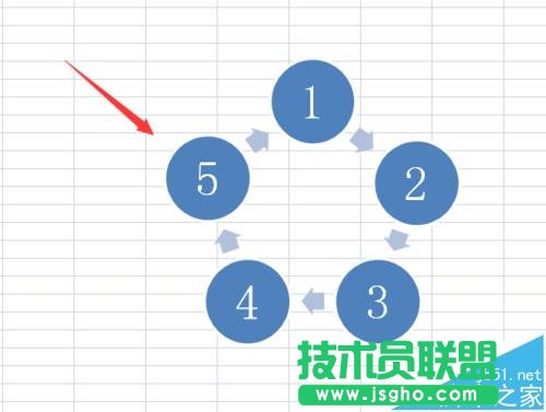 Excel2007怎么使用smartArt繪制循環圖?