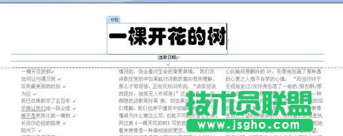 word2007文檔如何進行排版