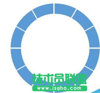 如何用PPT繪制設(shè)計(jì)一個(gè)分割型環(huán)形圖?