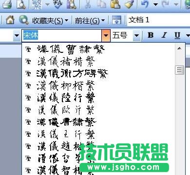 怎樣提取word2013書法中的字體