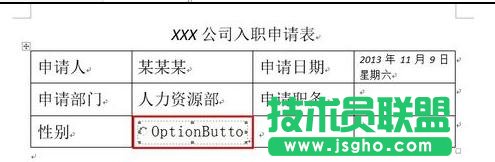 word2013如何為文檔建立選項按鈕