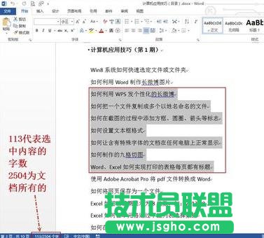 word2013查看字數統計的方法