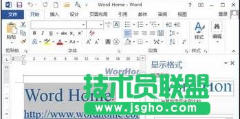 word2013中怎樣顯示格式