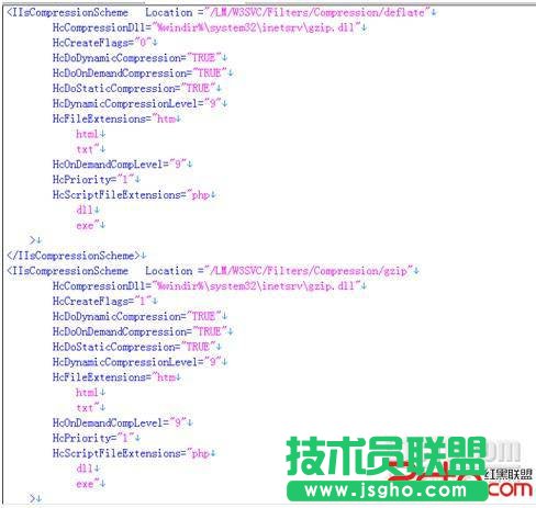 windows2003如何配置II6的Gzip壓縮