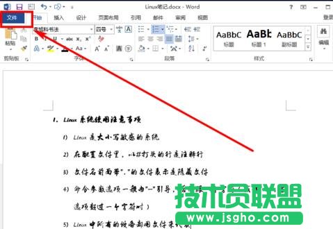 word2013如何進行內嵌字體