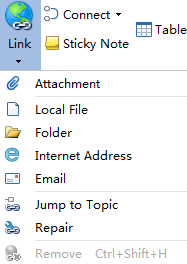 MindMapper鑒別超鏈接與附件教程 三聯