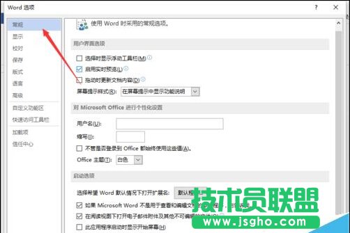 Word2013中取消“啟用實時預覽”功能