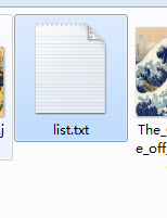 使用批處理文件生成文件列表清單