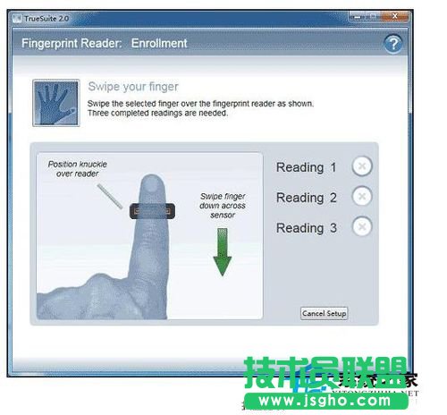 Win7筆記本指紋識別怎么用？