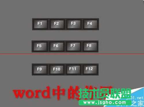 word中F1到F12功能鍵怎么使用？