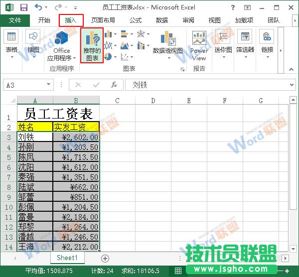 Excel2013中如何制作個性圖表？ 三聯