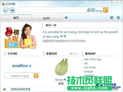 美女教你說英語!必應詞典打造純正口語 